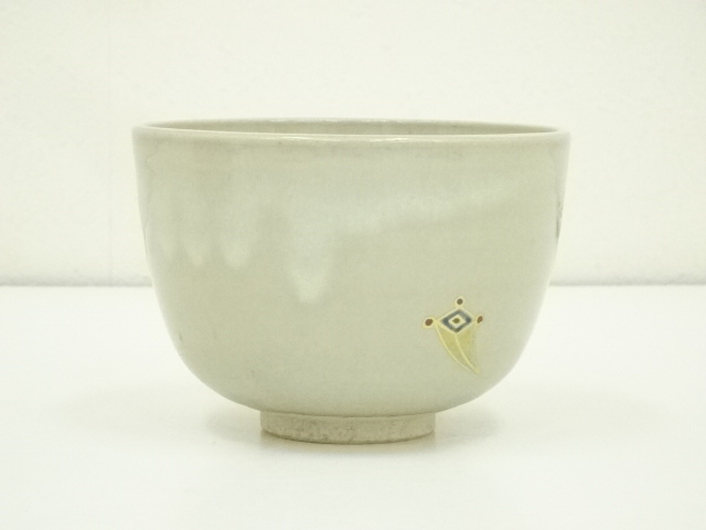 道具 ] - 道具 膳所焼 岩崎新定造 色絵大黒図茶碗（共箱） | ネット